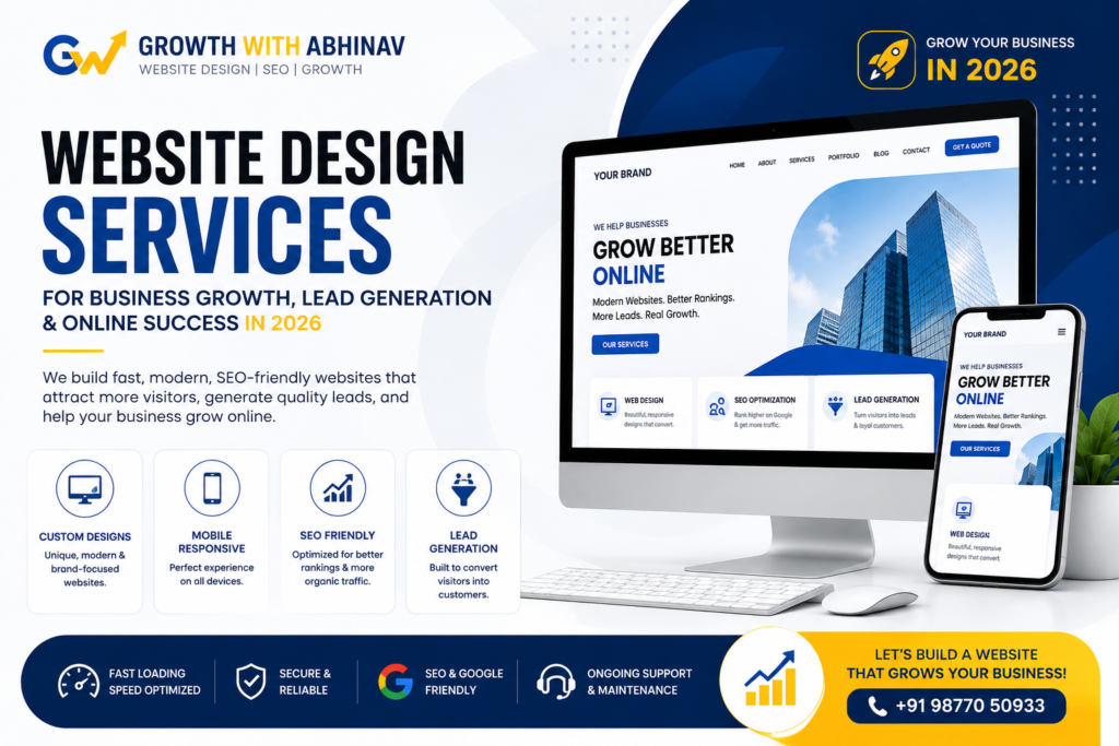 Professional Website Design Services for Business Growth, Lead Generation, SEO, and Online Success